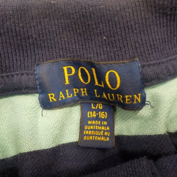 Boys Polo Shirt Polo Ralph Lauren Striped L - Picture 4 of 7
